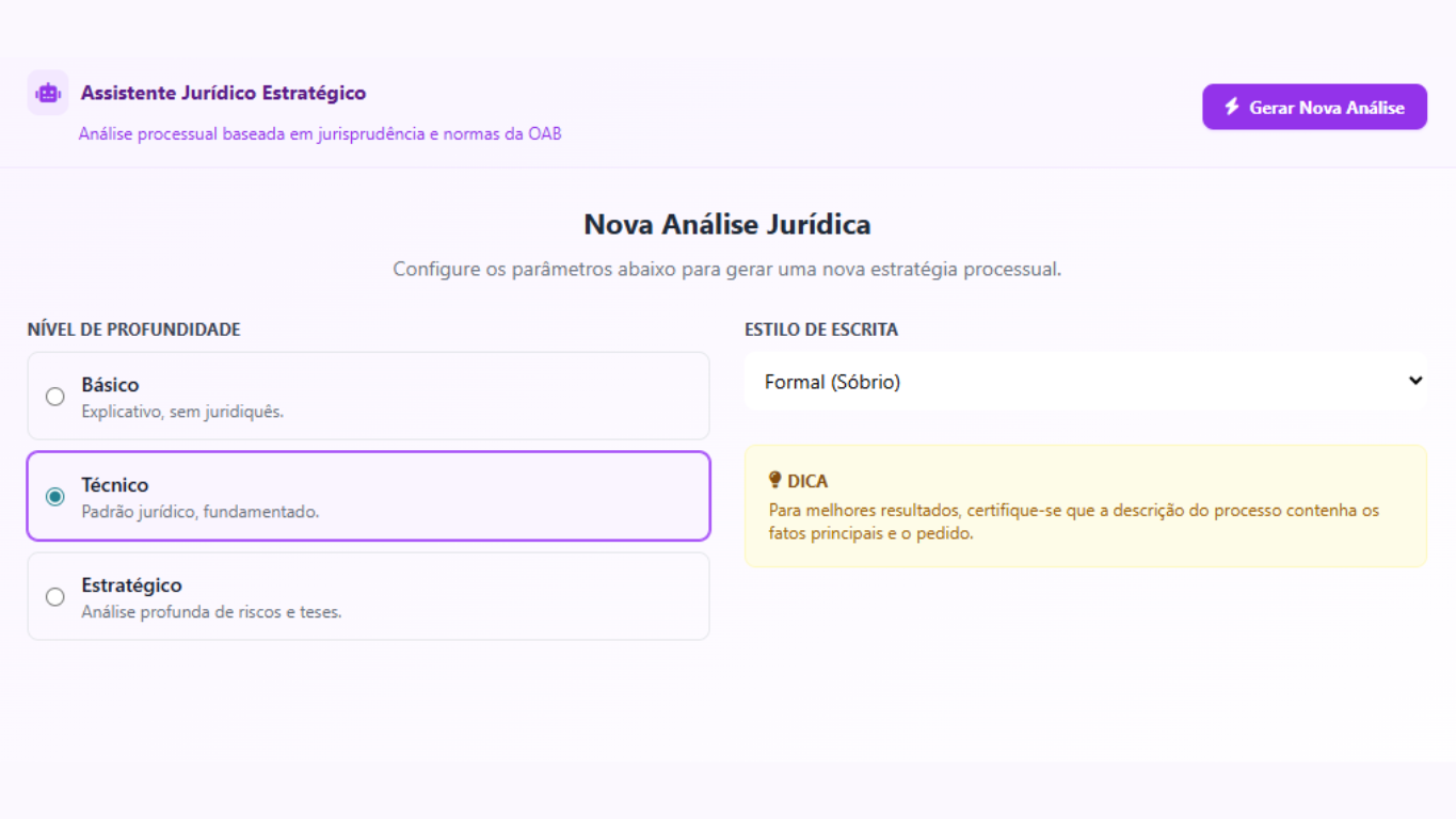 Assistente Jurídico Estratégico: O Cérebro da IA no direito